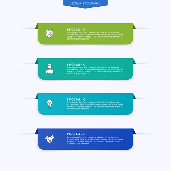 Graphiques Vectoriels Information Pour Vos Présentations Entreprise — Image vectorielle