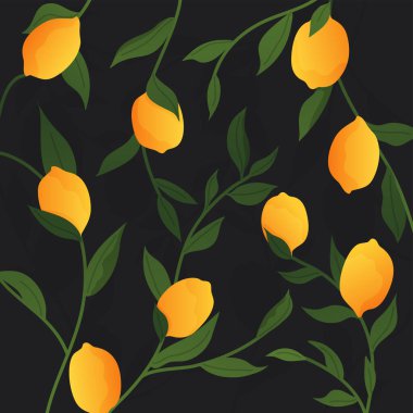 Limon ve yeşil izin arkaplanı.