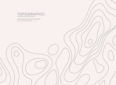 Metnin için alanı olan topografik harita arkaplan kavramı. Topografik harita çevresi. Harita biçimlendirme bilgi grafikleri. 