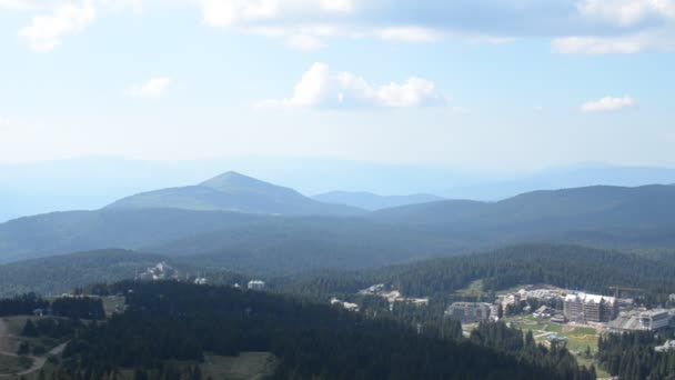 Vista Panorámica Desde Cima Montaña Kopaonik Estación Esquí Durante Verano — Vídeo de stock