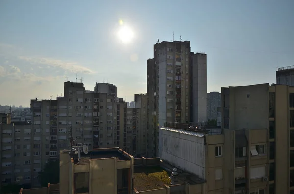Sunrise Residential Buildings Urban City Area — Stock Photo, Image