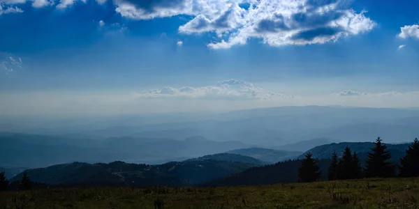 Зеленые Луга Холмы Горы Копаоник Сербия Летом — стоковое фото