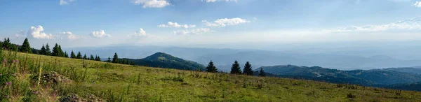 Panoramiczny Widok Pasmo Górskie Latem Kopaonik Serbia — Zdjęcie stockowe