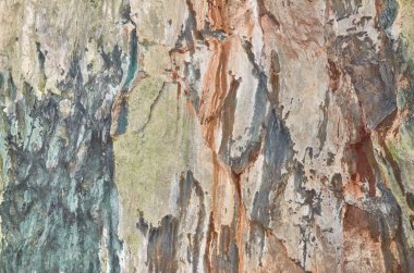 Bir mağaranın renkli duvarı