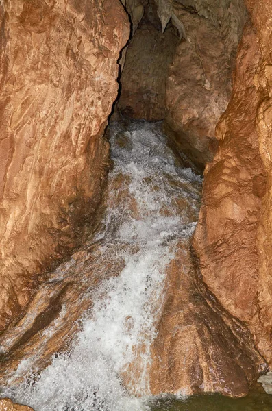 Stream in a cave — Stock Photo, Image