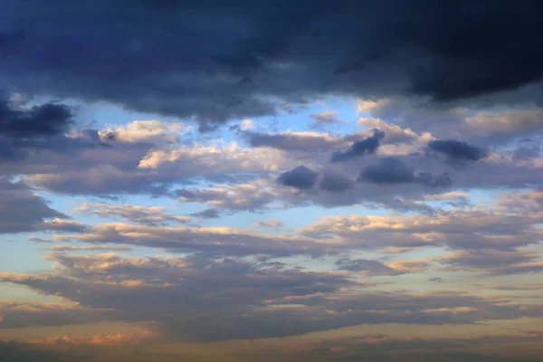 Dark Clouds Evening Sky Horizontal Image — Stock Photo, Image