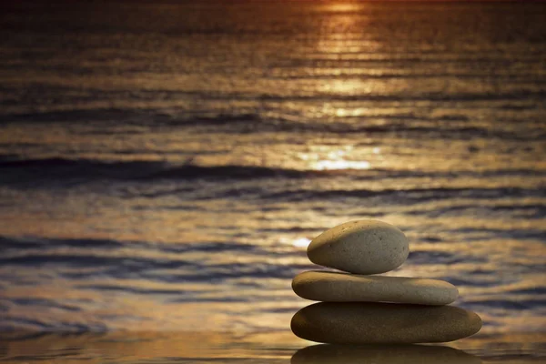 Spa Stones Background Sea Evening Light — Stock Photo, Image