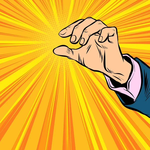 Mens hand holding Stock Illustration