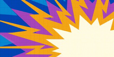 çok renkli patlama pop sanat