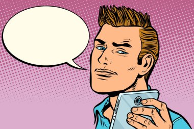 dostum selfie smartphone, diyor