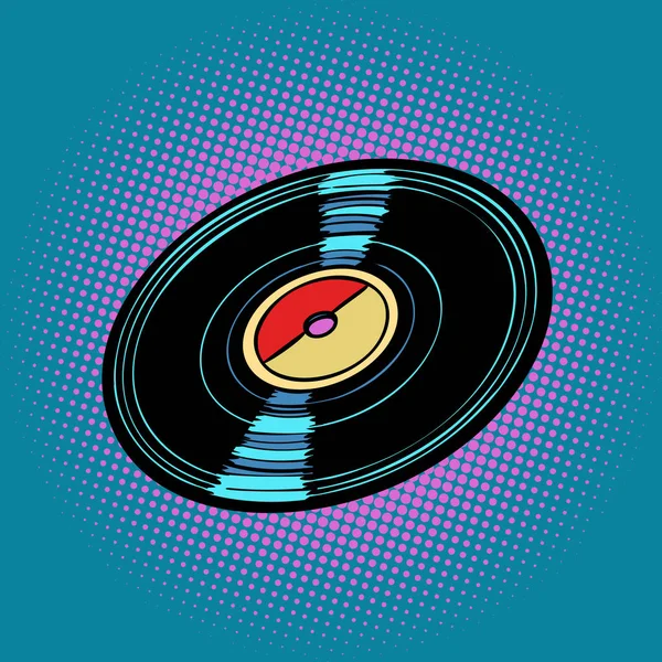 Vinyl record, muziek — Stockvector