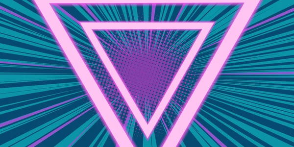 Triangle techno background — Stock Vector
