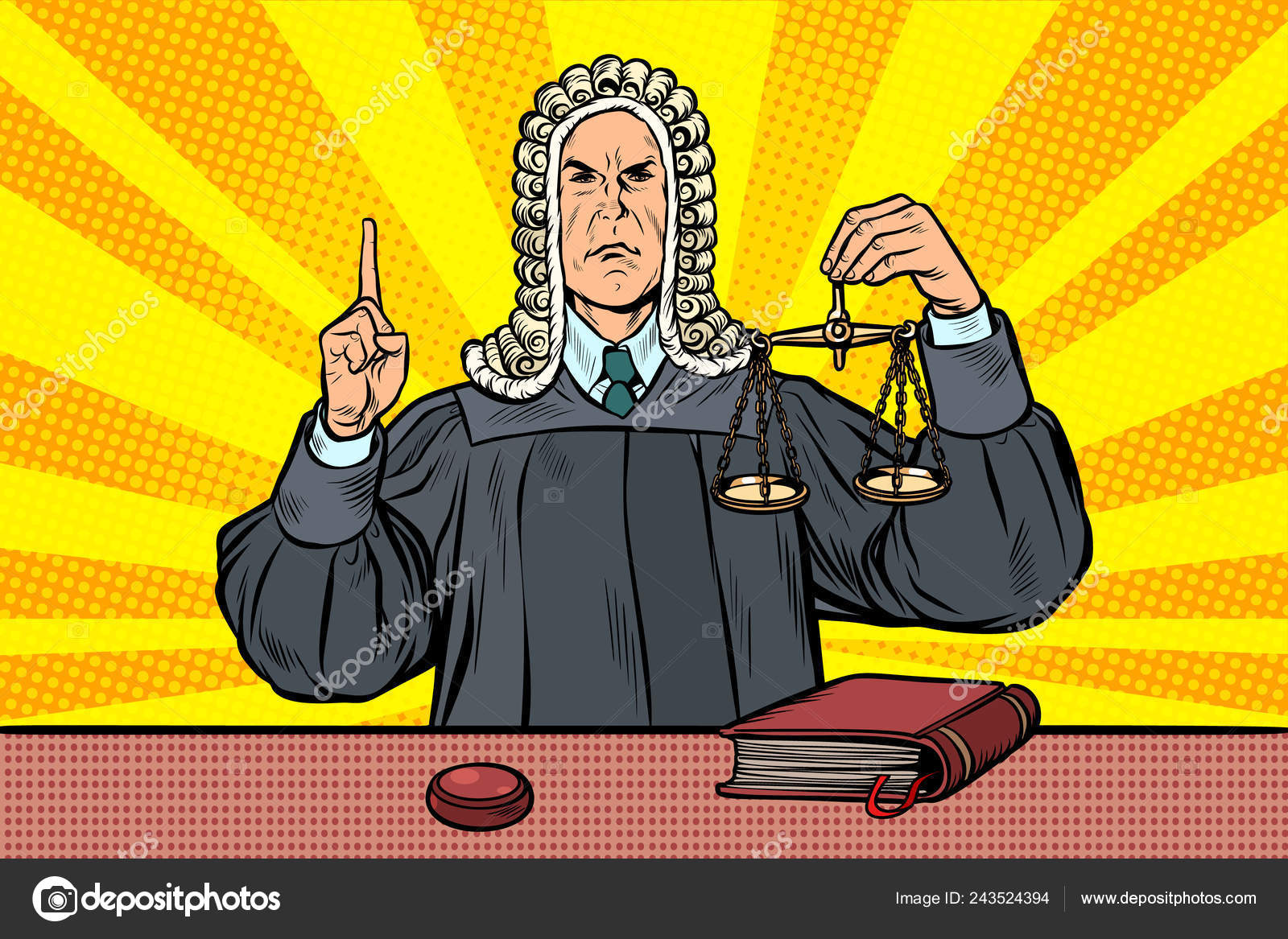 裁判官ストックベクター ロイヤリティフリー裁判官イラスト Depositphotos