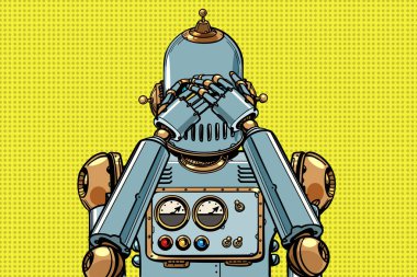 Robot gözleri kapalı