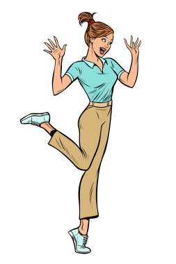 Kadın sürpriz komik duygu