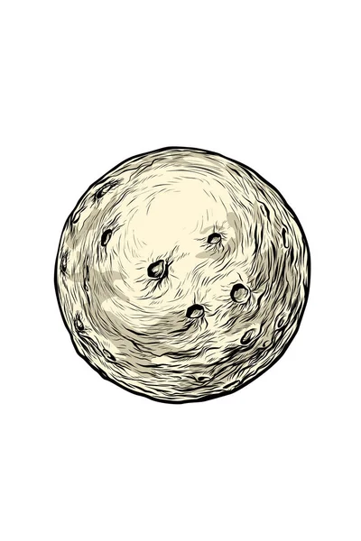 Astronomía planeta luna — Archivo Imágenes Vectoriales