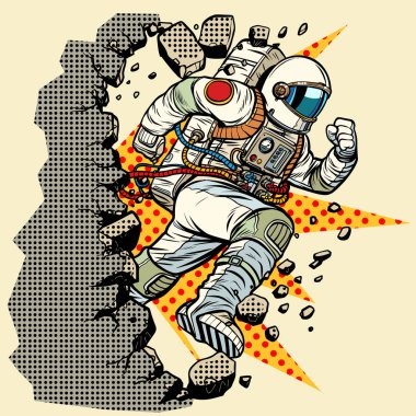 astronot duvar tatili
