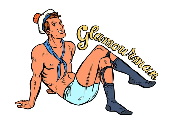 seksi pinup denizci adam