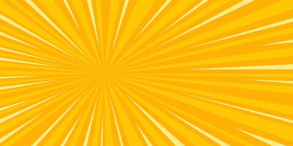 Pop art latar belakang matahari - Stok Vektor