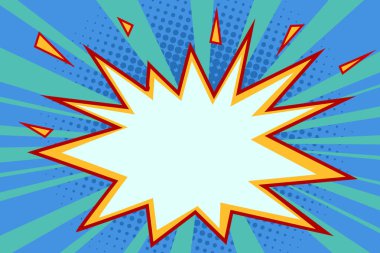 Komik patlama arka plan