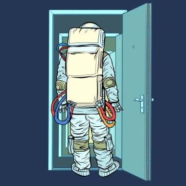 Astronot açık bir kapının önünde duruyor. Yeni keşifler