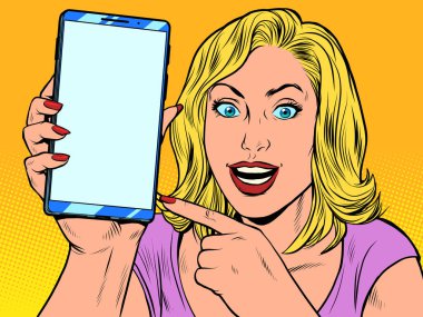Mutlu kadın ve akıllı telefon