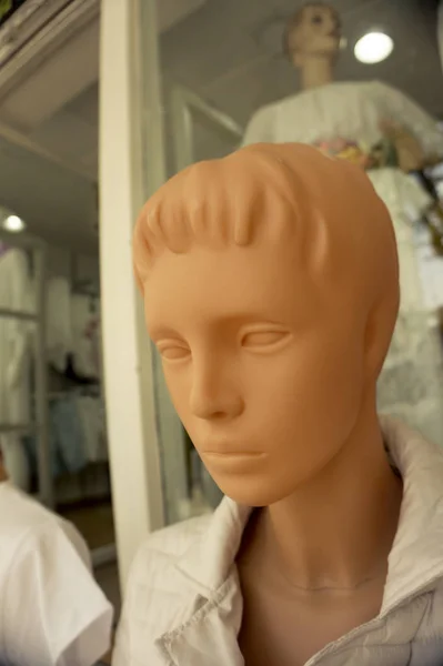 Standard woman mannequin with serious expression