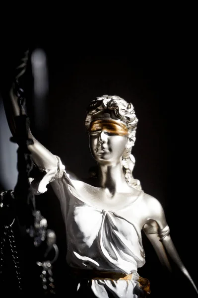 Eine Weibliche Figur Die Für Gerechtigkeit Steht Themis Kein Volk — Stockfoto