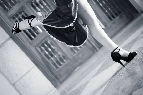 Dansende Tango Danser Poseren Kopieerruimte — Stockfoto