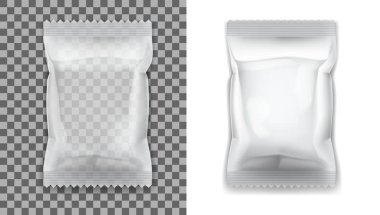 Saydam Gölge ile boş plastik folyo çanta kapalı