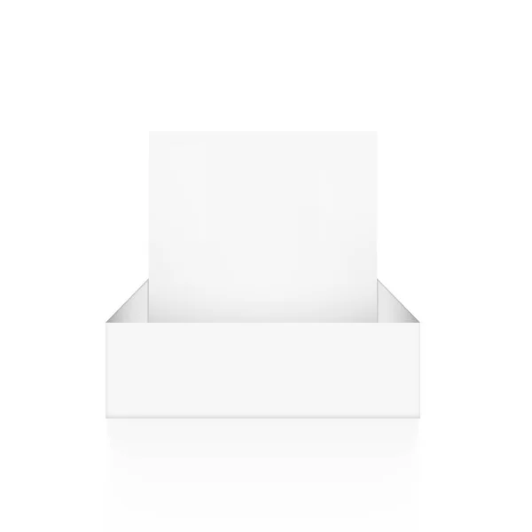 Porte-boîte en carton vierge d'affichage de point de vente — Image vectorielle