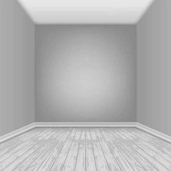 Chambre vide avec plancher stratifié — Image vectorielle