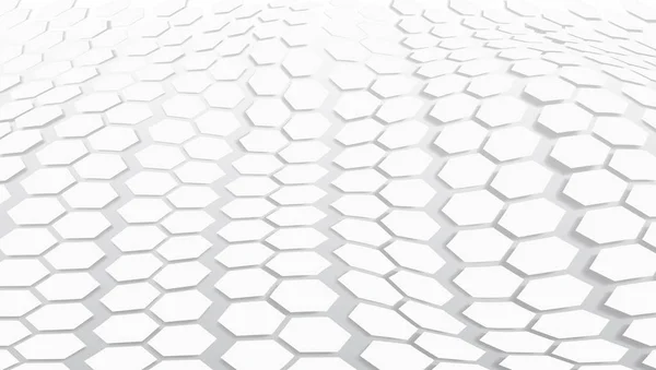 3D futuristiska Hexagon teknik konceptet ljus bakgrund — Stock vektor