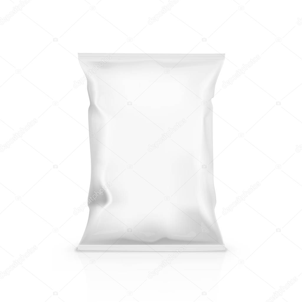 Food Snack Pillow White Bag For Branding