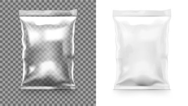 Çerez, cips, şeker, baharatlar veya diğer gıda için şeffaf ambalaj