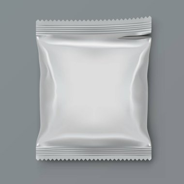 Açık yağ beyaz boş folyo gıda paketleme