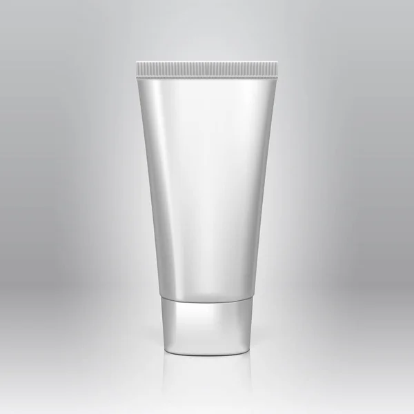 Ретроспективный 3D Clear Ghessy Tube Of Cream — стоковый вектор