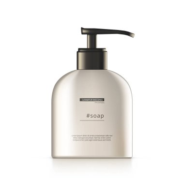 3d Plastik Şişe Dispenser Cilt Bakım Sabun ile