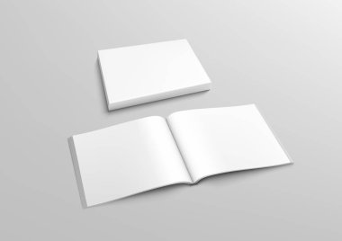 Gerçekçi 3d Perspektif Boş Temizleme Dergisi Uygulaması