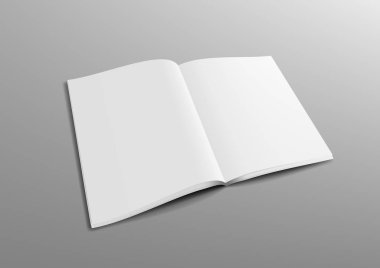 Gerçekçi 3d Perspektif Boş Temizleme Dergisi Uygulaması