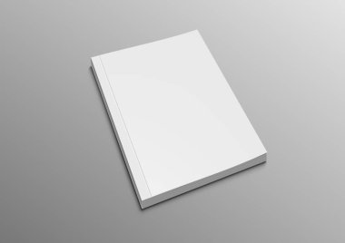 Gerçekçi 3d Temiz Beyaz Kitap Uygula