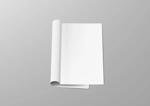 Modèle de magazine ou de catalogue transparent réaliste — Image vectorielle