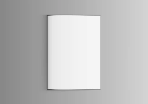 现实3D清澈的白色宣传册 — 图库矢量图片