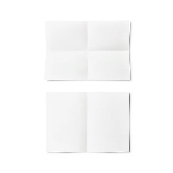 Gefalteter Papierbogen mit transparentem Schatten — Stockvektor