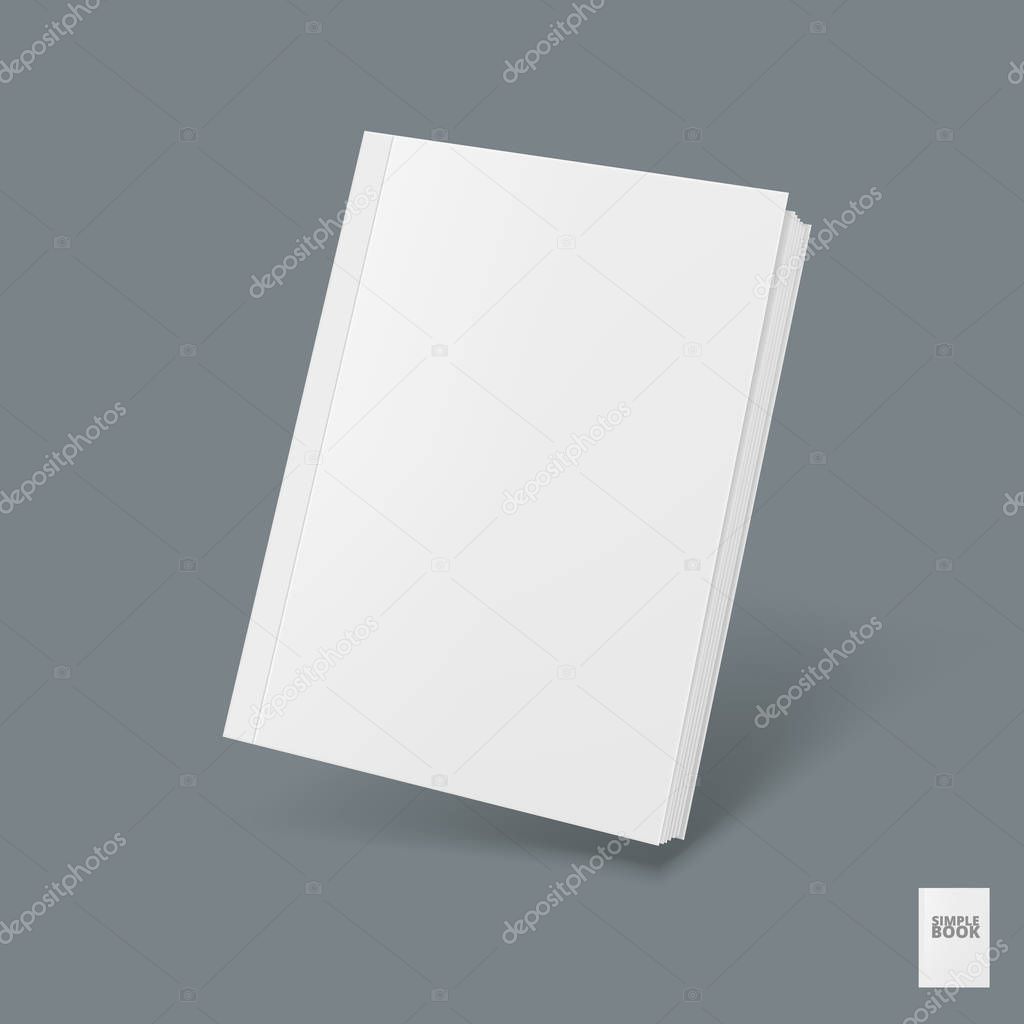 Blank Cover Of Magazine, Book Or Booklet Template