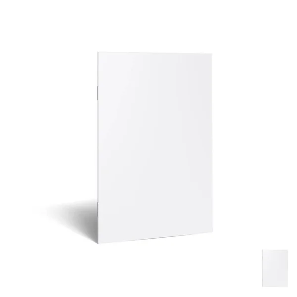 Ssadow ile 3d Ayakta Boş Beyaz Broşür