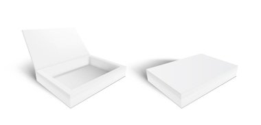 3B Beyaz Açık ve Kapat Boş Karton Hediye Kutusu