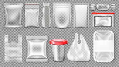 Büyük Plastik Şeffaf Gıda Paketi