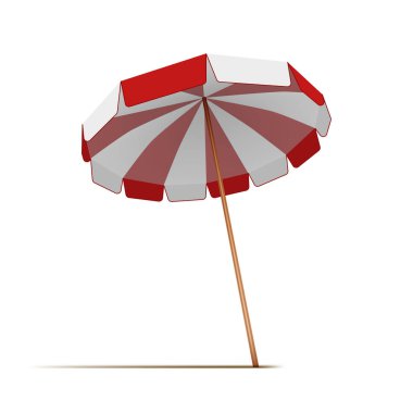 Yaz Sahili Güneş Gölgesi. Uzay Şablonunu Kopyala