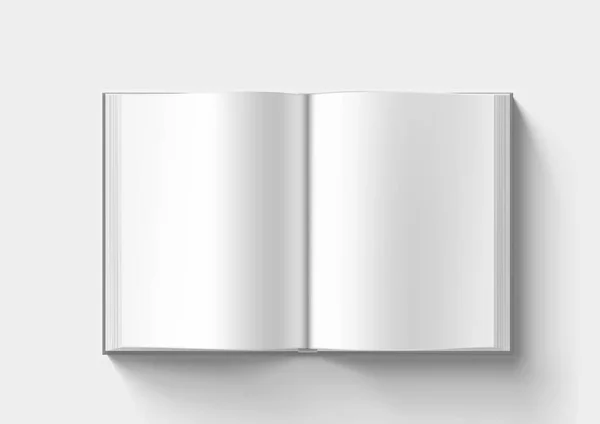 Leere Kataloge Auf Weißem Hintergrund Öffnen Eps10 Vektor — Stockvektor